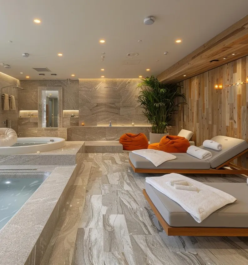 High-end spa and relaxation center design in Southlake, Tarrant County, Texas
