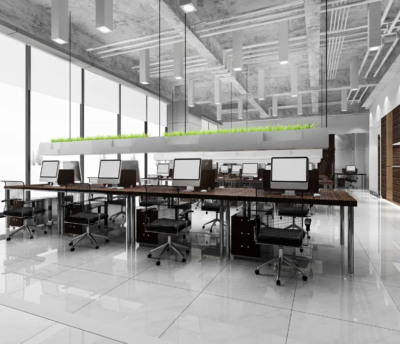 Tech startup headquarters interior design in Richardson, Collin County, Texas