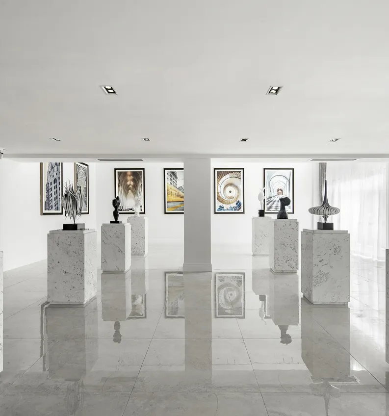 Art gallery and exhibition space interior in Fort Worth, Tarrant County, Texas