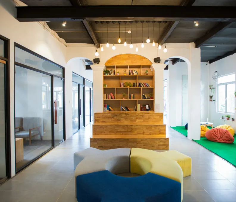 Community recreation center and lobby design in Richardson, Collin County, Texas