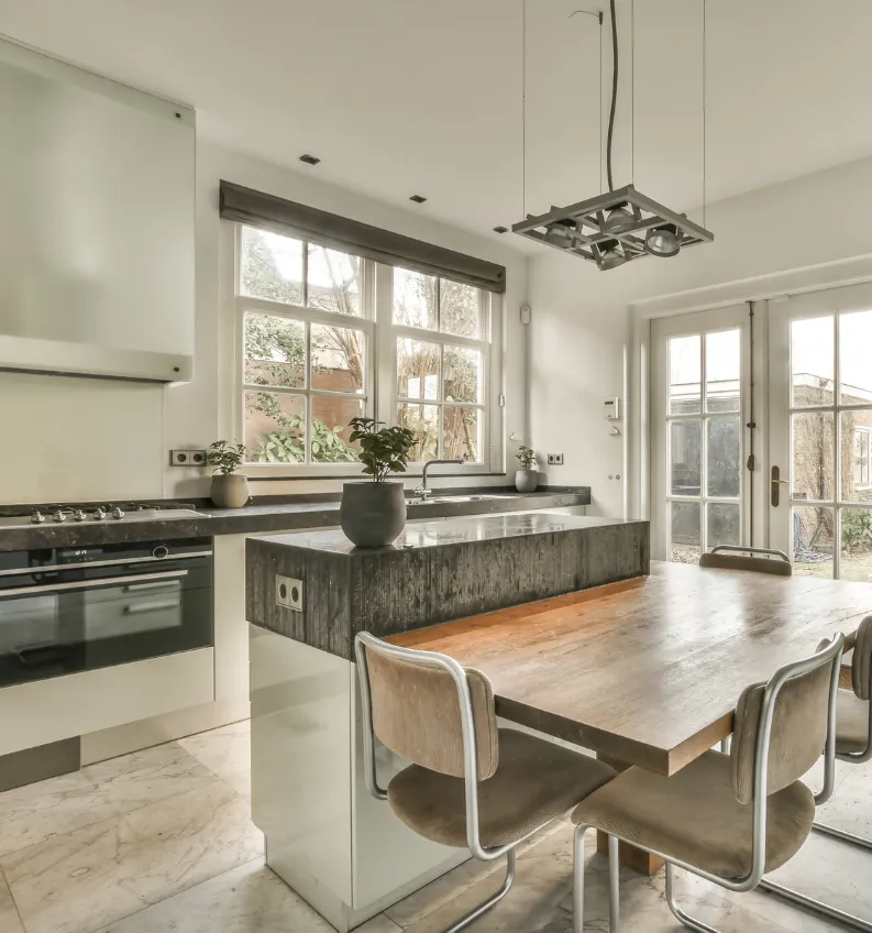 Open concept kitchen and dining remodel in Frisco, Collin County, Texas